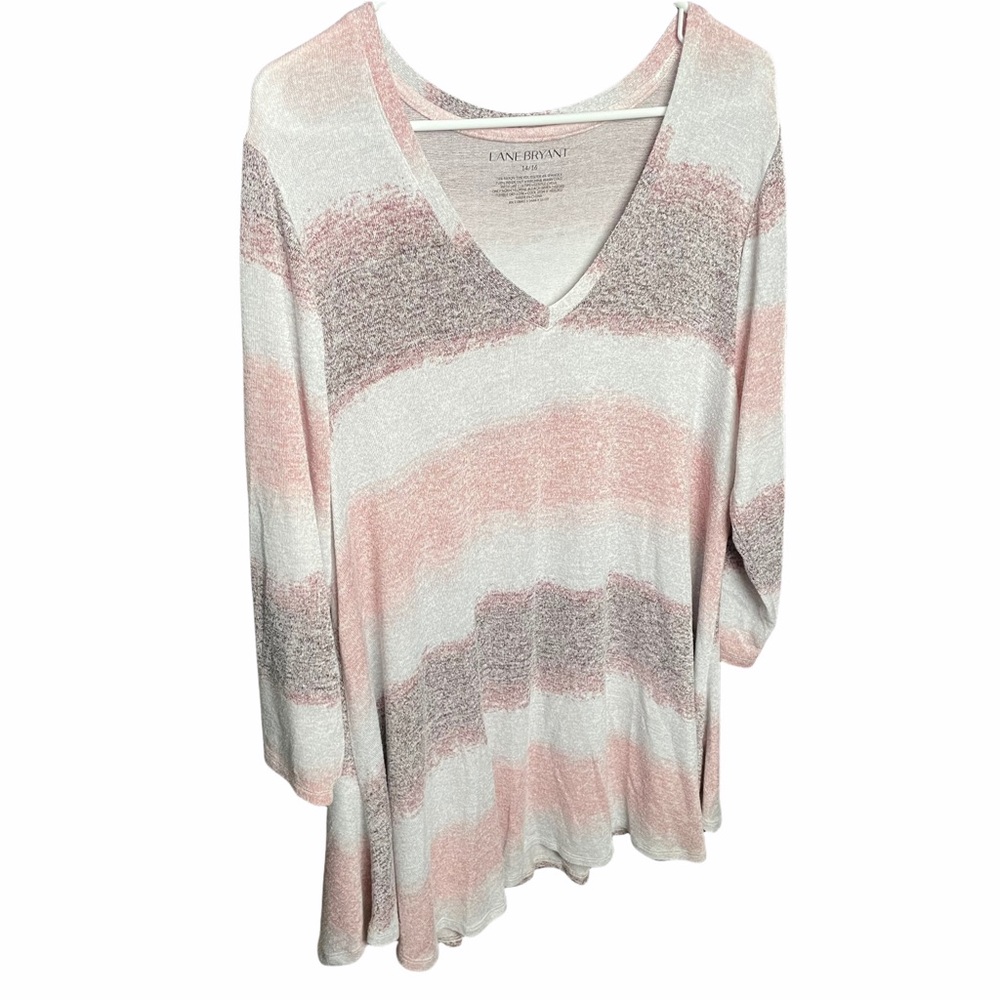 Lane Bryant 3/4 sleeve striped Top Size 14/16